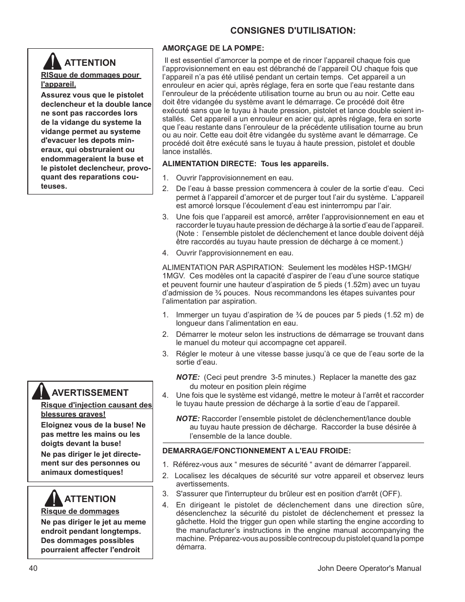 John Deere WASHERS AC-3500GHH User Manual | Page 40 / 78