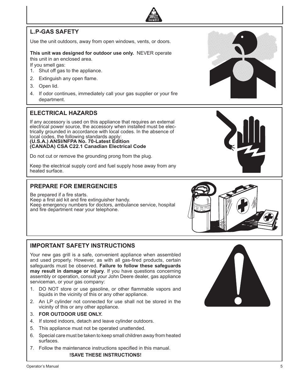 John Deere HR-BG5002 User Manual | Page 5 / 80