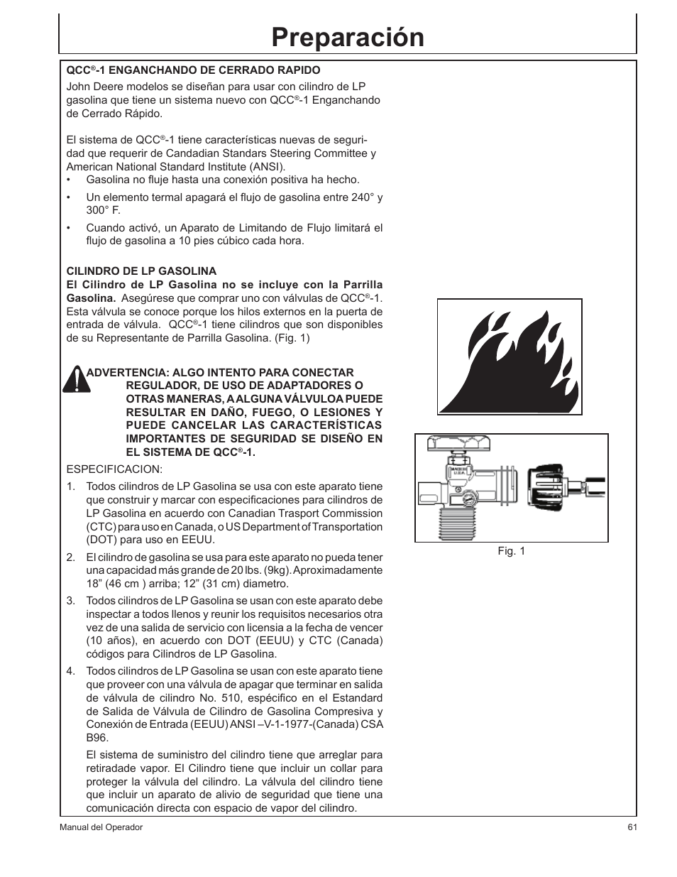 Preparación | John Deere HR-BG5002 User Manual | Page 61 / 80
