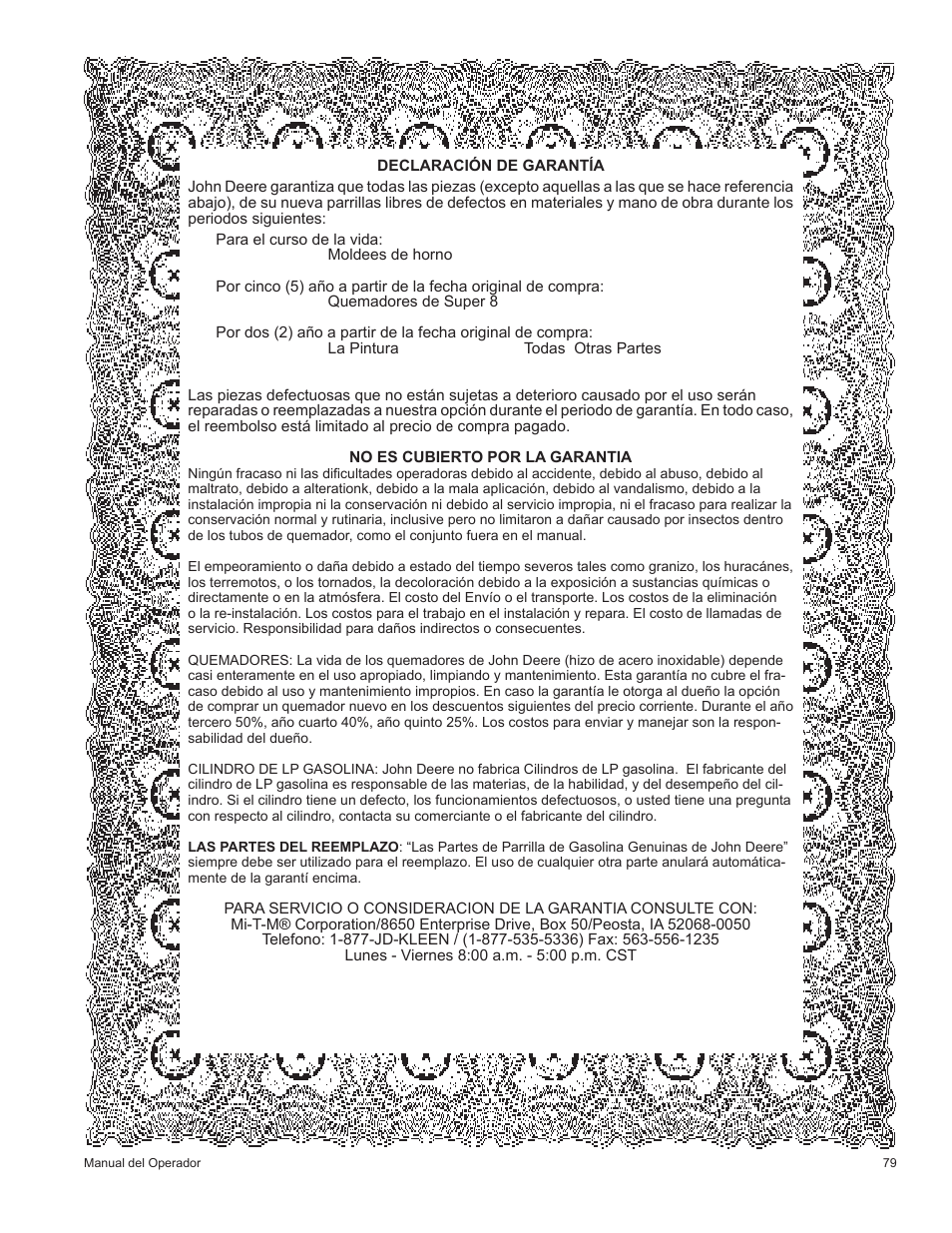 John Deere HR-BG5002 User Manual | Page 79 / 80