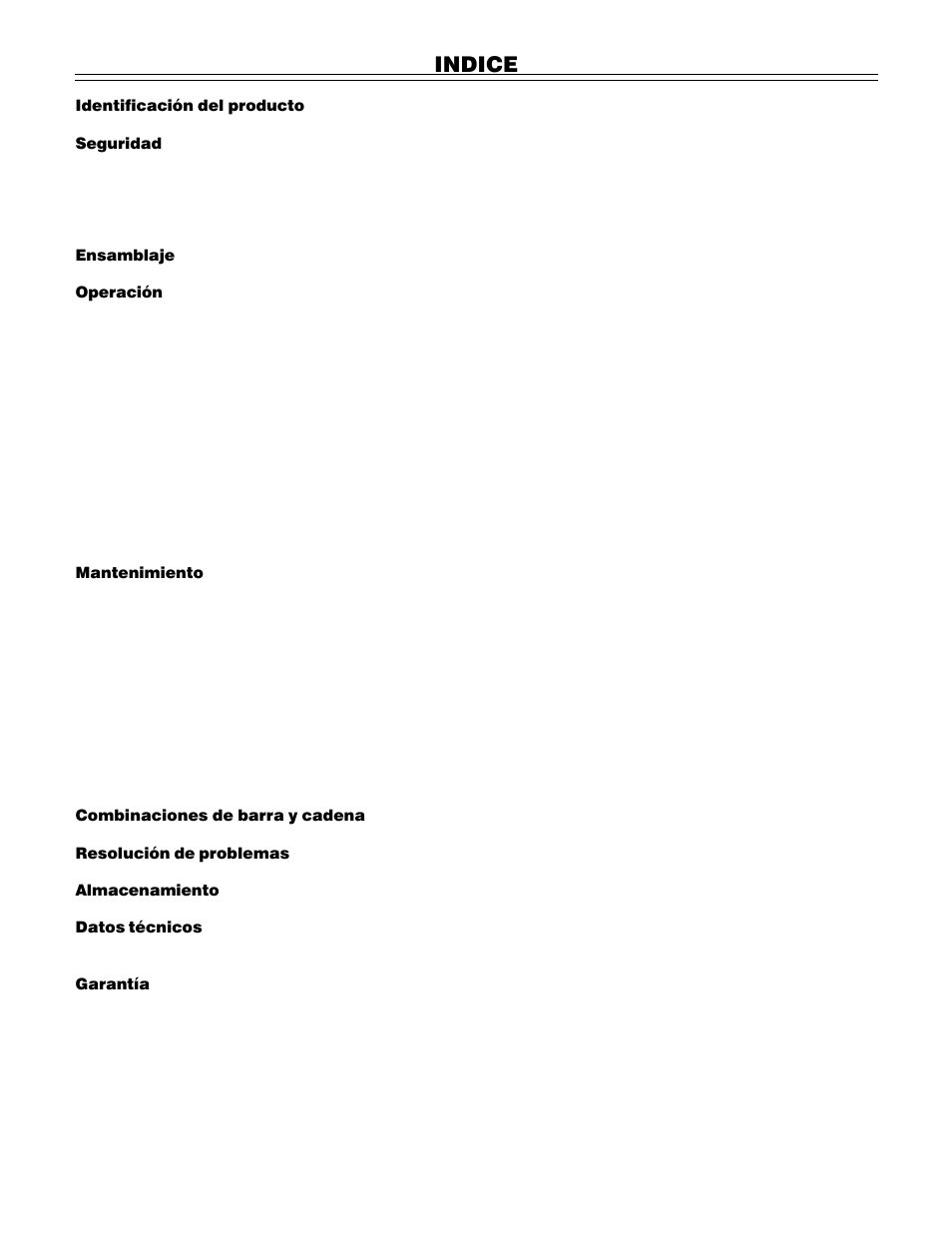 Indice | John Deere PA01186 CS71 User Manual | Page 62 / 92