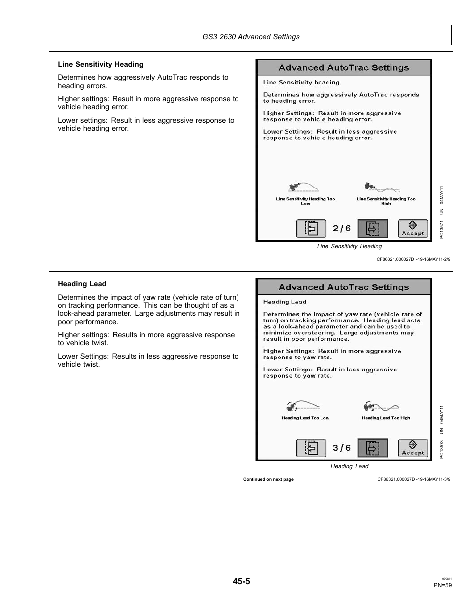 John Deere AUTOTRAC OMPFP11320 User Manual | Page 59 / 72