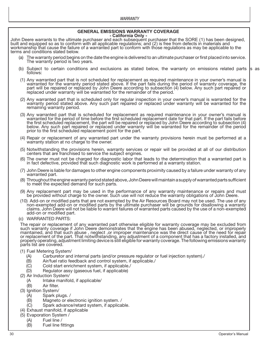 John Deere PR-G7500M User Manual | Page 30 / 92