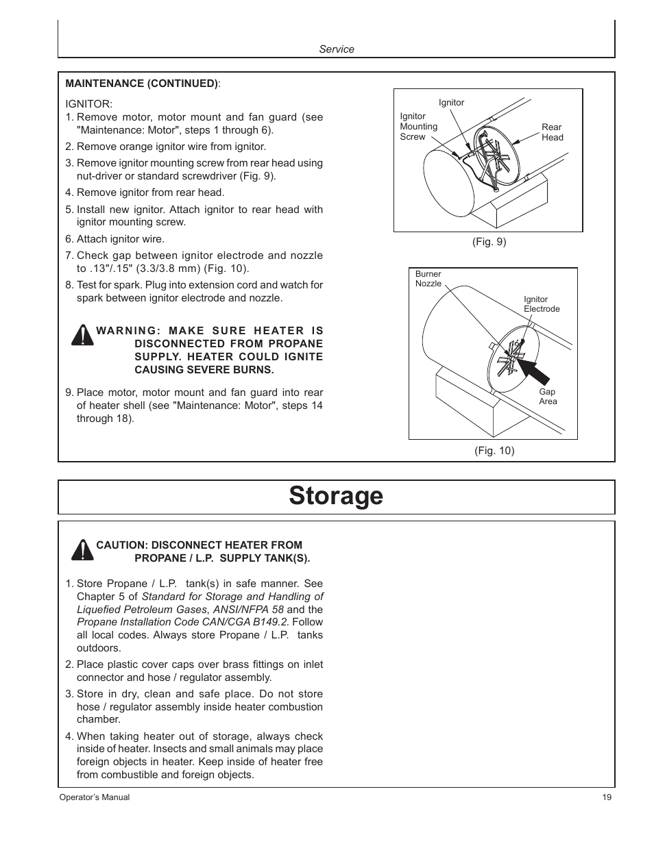 Storage | John Deere AC-100LP User Manual | Page 19 / 68