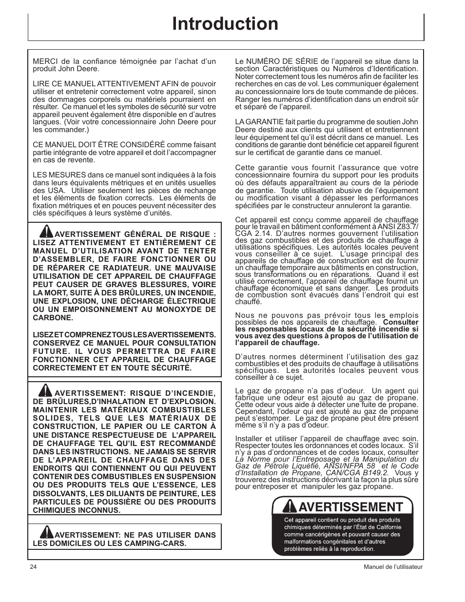 Introduction | John Deere AC-100LP User Manual | Page 24 / 68