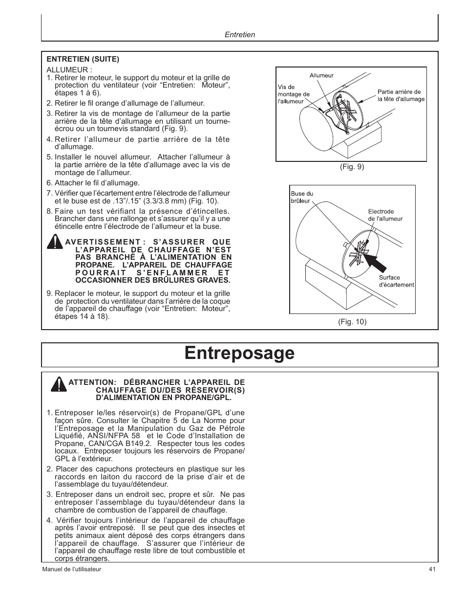 Entreposage | John Deere AC-100LP User Manual | Page 41 / 68