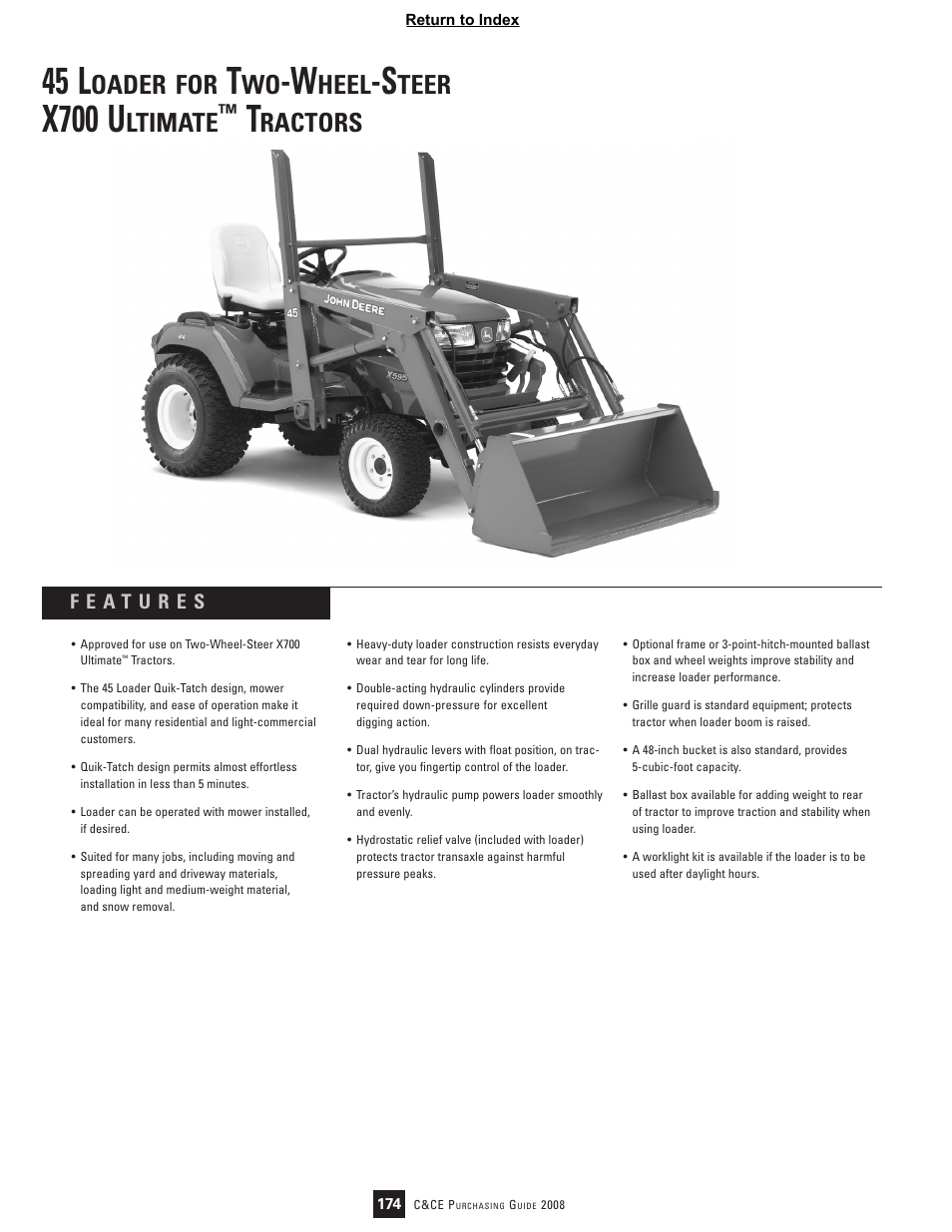 John Deere Ultimate X740 User Manual | 2 pages