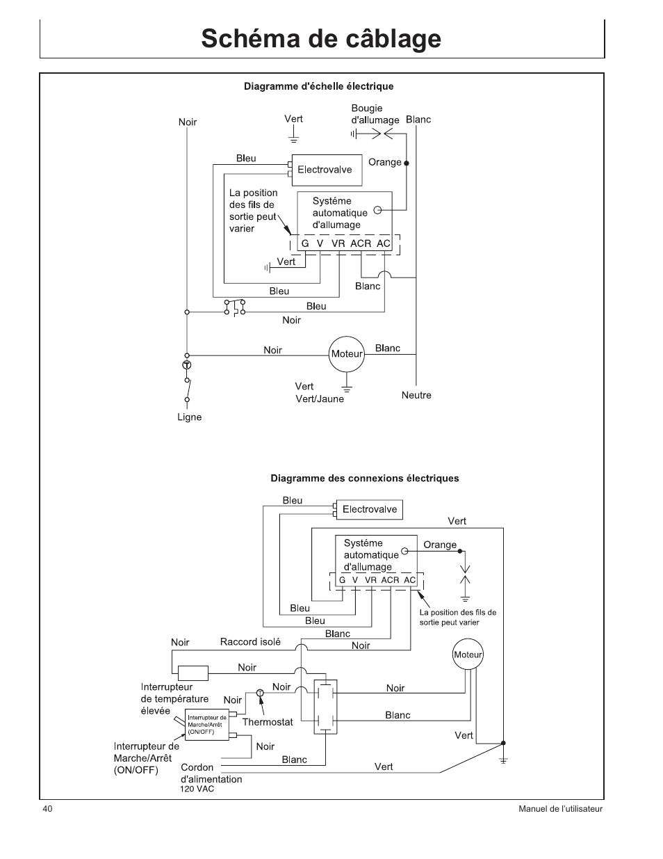 Schéma de câblage | John Deere AC-155LP User Manual | Page 40 / 64