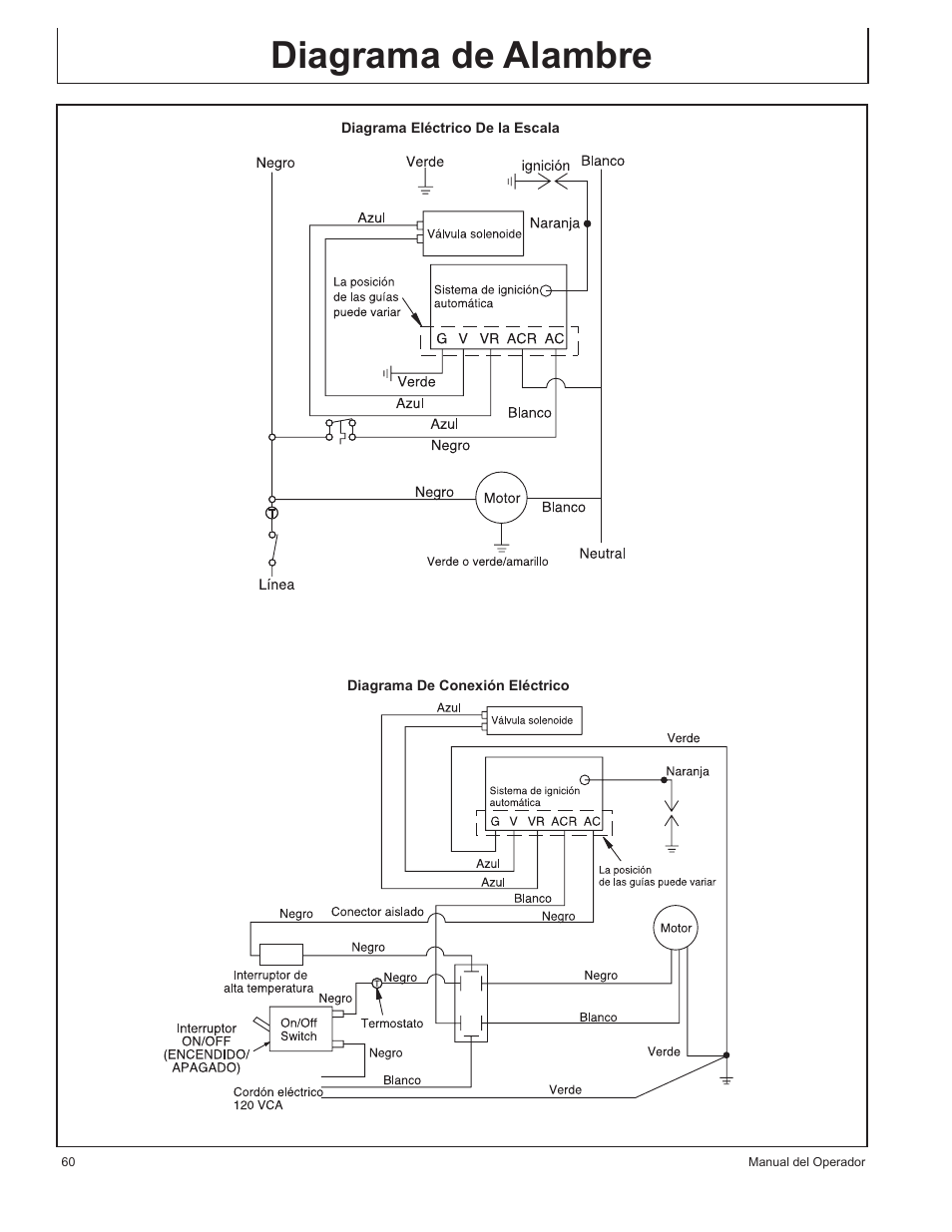 Diagrama de alambre | John Deere AC-155LP User Manual | Page 62 / 64