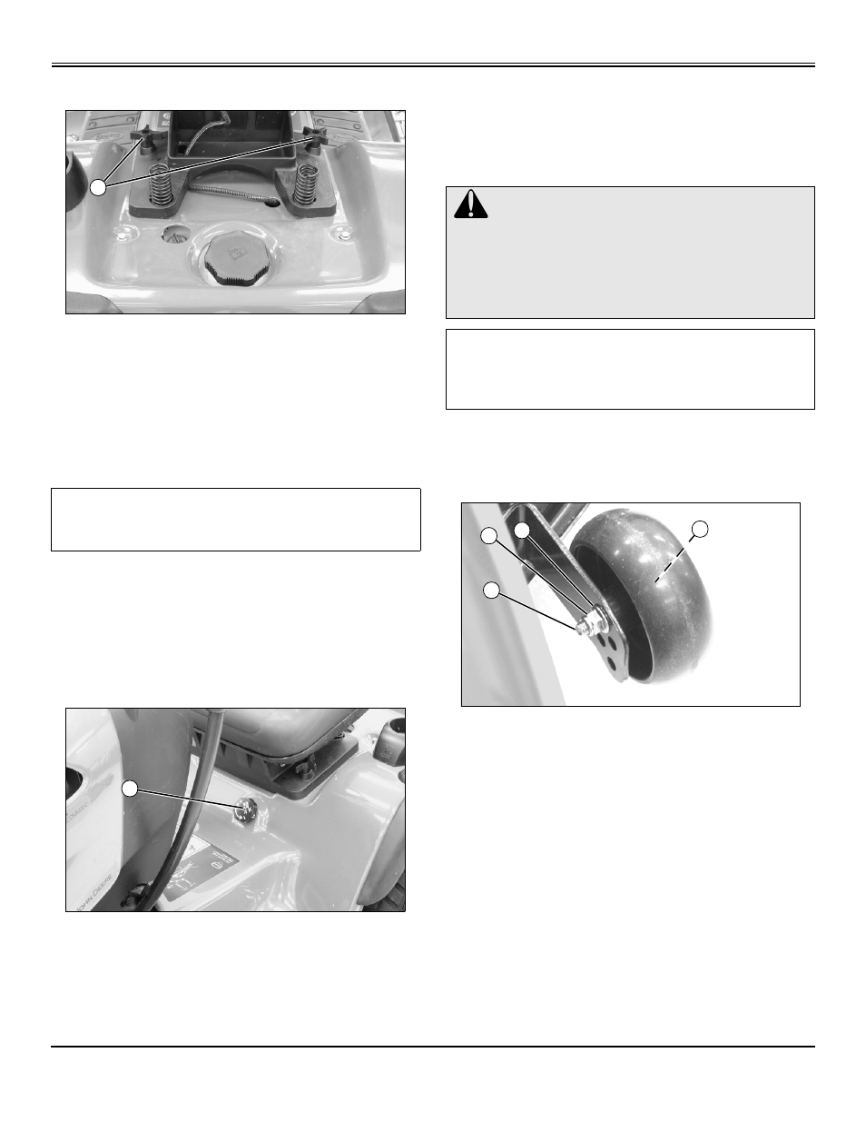 Adjusting seat, Adjusting cutting height, Adjusting mower gage wheels | Operating | John Deere GT2554 User Manual | Page 15 / 56