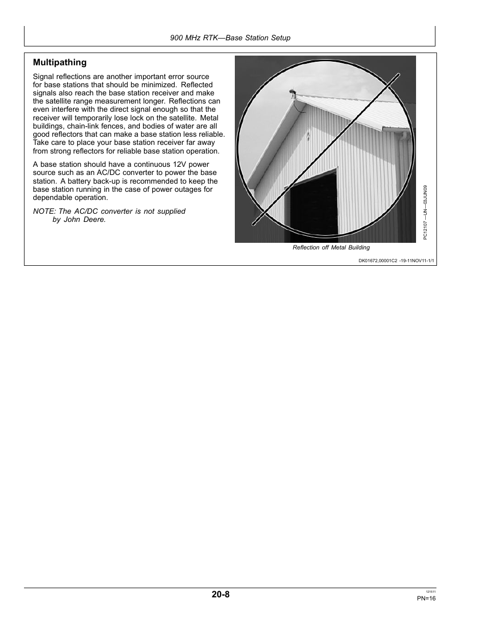 Pdop definition, Multipathing | John Deere STARFIRE RTK OMPFP11348 User Manual | Page 16 / 60