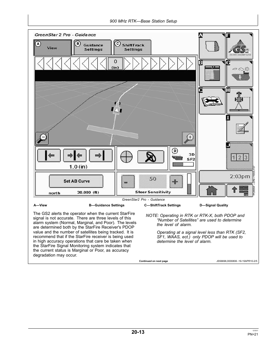 John Deere STARFIRE RTK OMPFP11348 User Manual | Page 21 / 60