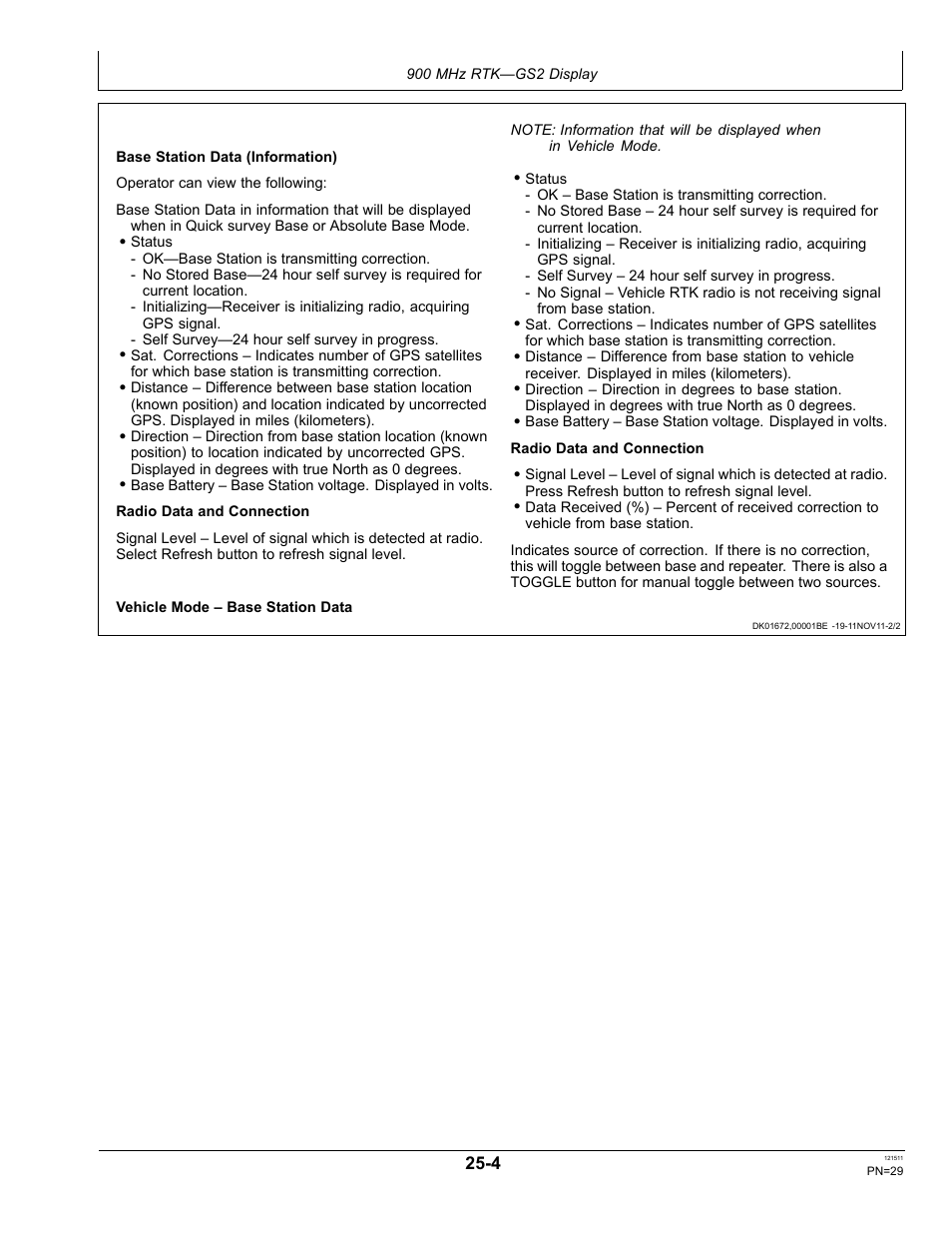John Deere STARFIRE RTK OMPFP11348 User Manual | Page 29 / 60