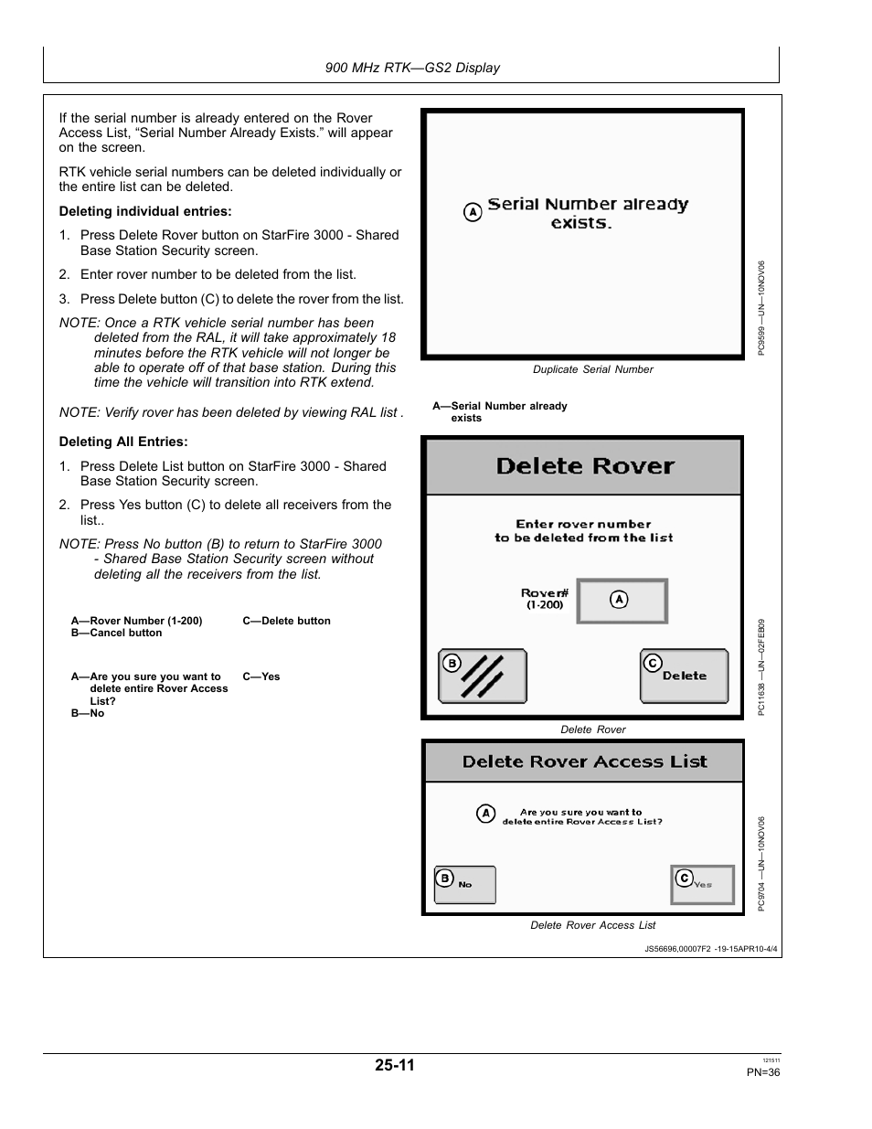 John Deere STARFIRE RTK OMPFP11348 User Manual | Page 36 / 60