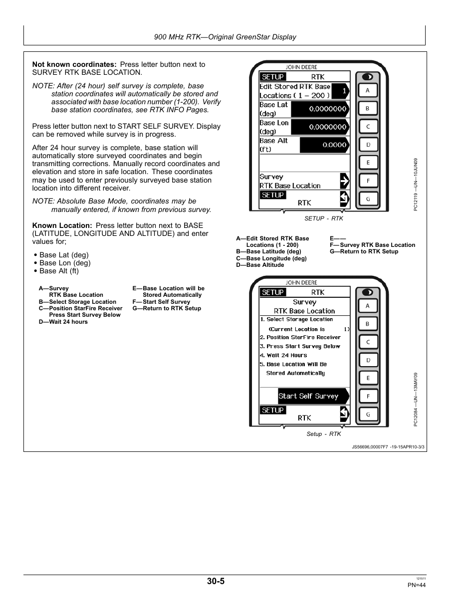 Shared base station rtk security | John Deere STARFIRE RTK OMPFP11348 User Manual | Page 44 / 60