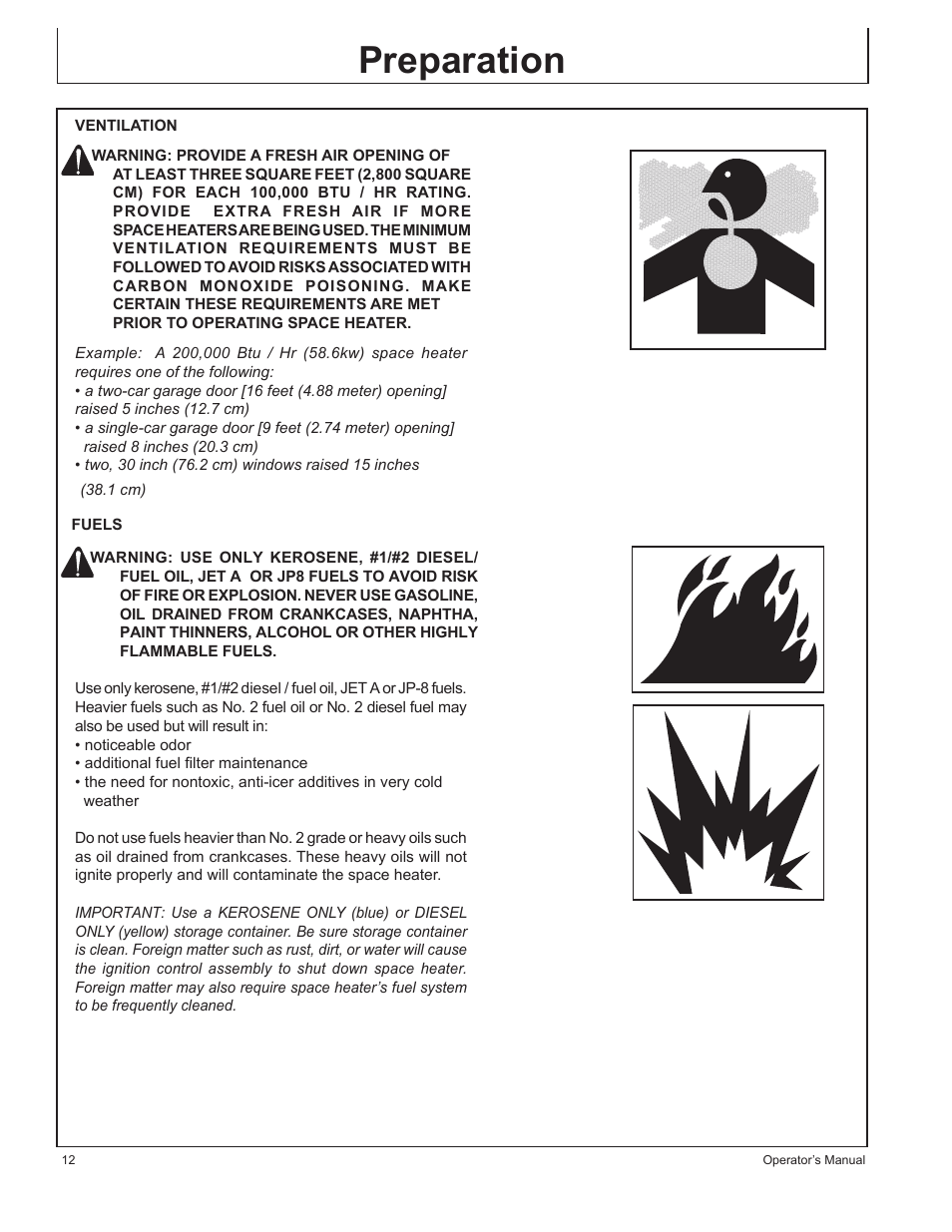Preparation | John Deere AC-115 User Manual | Page 12 / 84