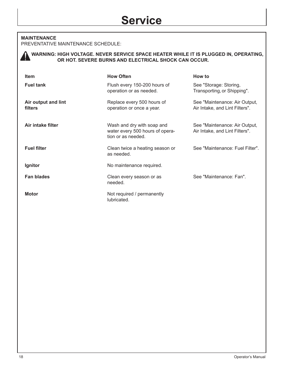 Service | John Deere AC-115 User Manual | Page 18 / 84