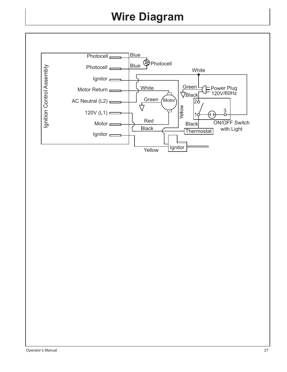 Wire diagram | John Deere AC-115 User Manual | Page 27 / 84