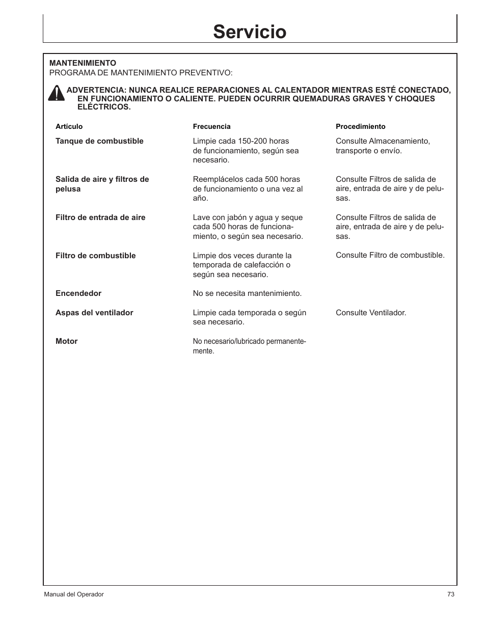 Servicio | John Deere AC-115 User Manual | Page 73 / 84