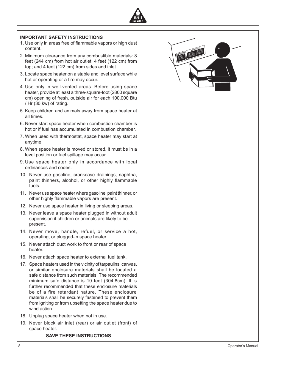 8operator’s manual | John Deere AC-115 User Manual | Page 8 / 84