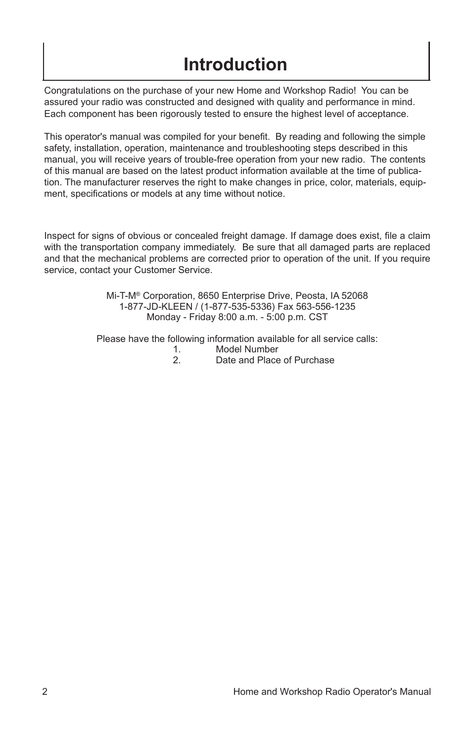 Introduction | John Deere ET-3903-J User Manual | Page 2 / 28