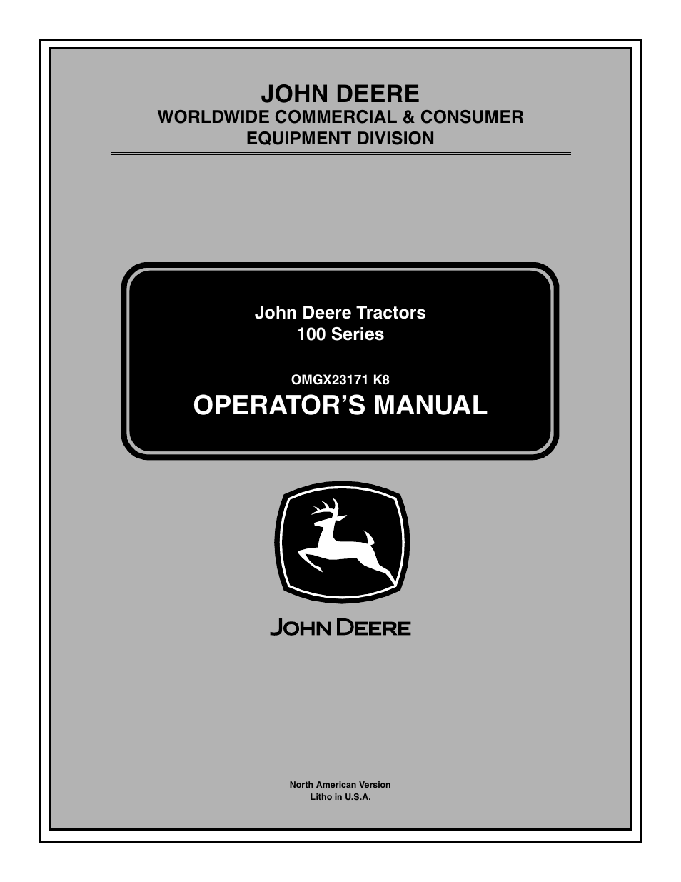 John Deere la105 User Manual | 52 pages