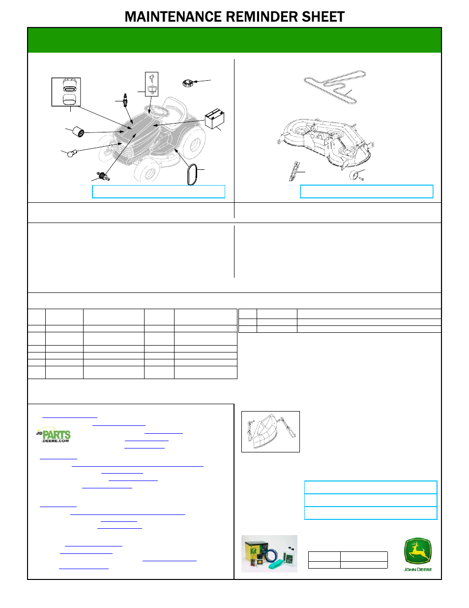 John Deere LA145 User Manual | 1 page