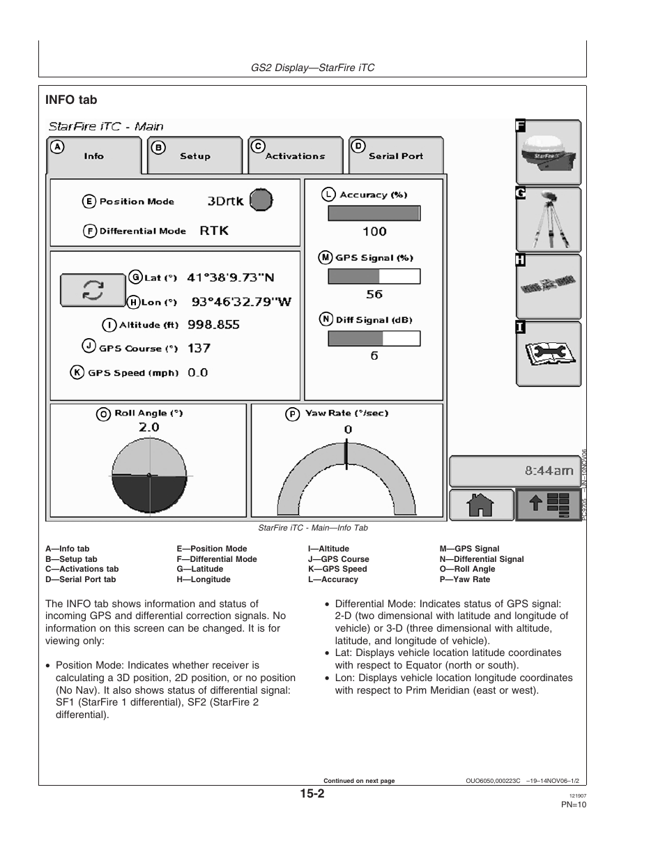 Info tab | John Deere OMPC20964 User Manual | Page 10 / 158