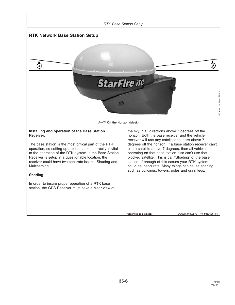 Rtk network base station setup | John Deere OMPC20964 User Manual | Page 113 / 158