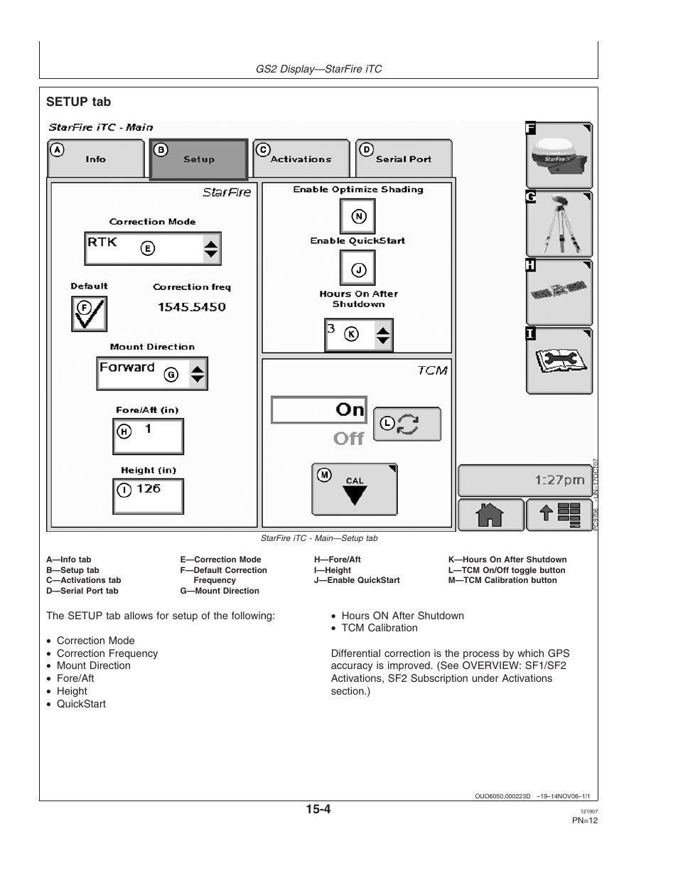 Setup tab | John Deere OMPC20964 User Manual | Page 12 / 158