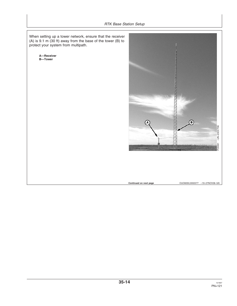 Rtk base station setup | John Deere OMPC20964 User Manual | Page 121 / 158