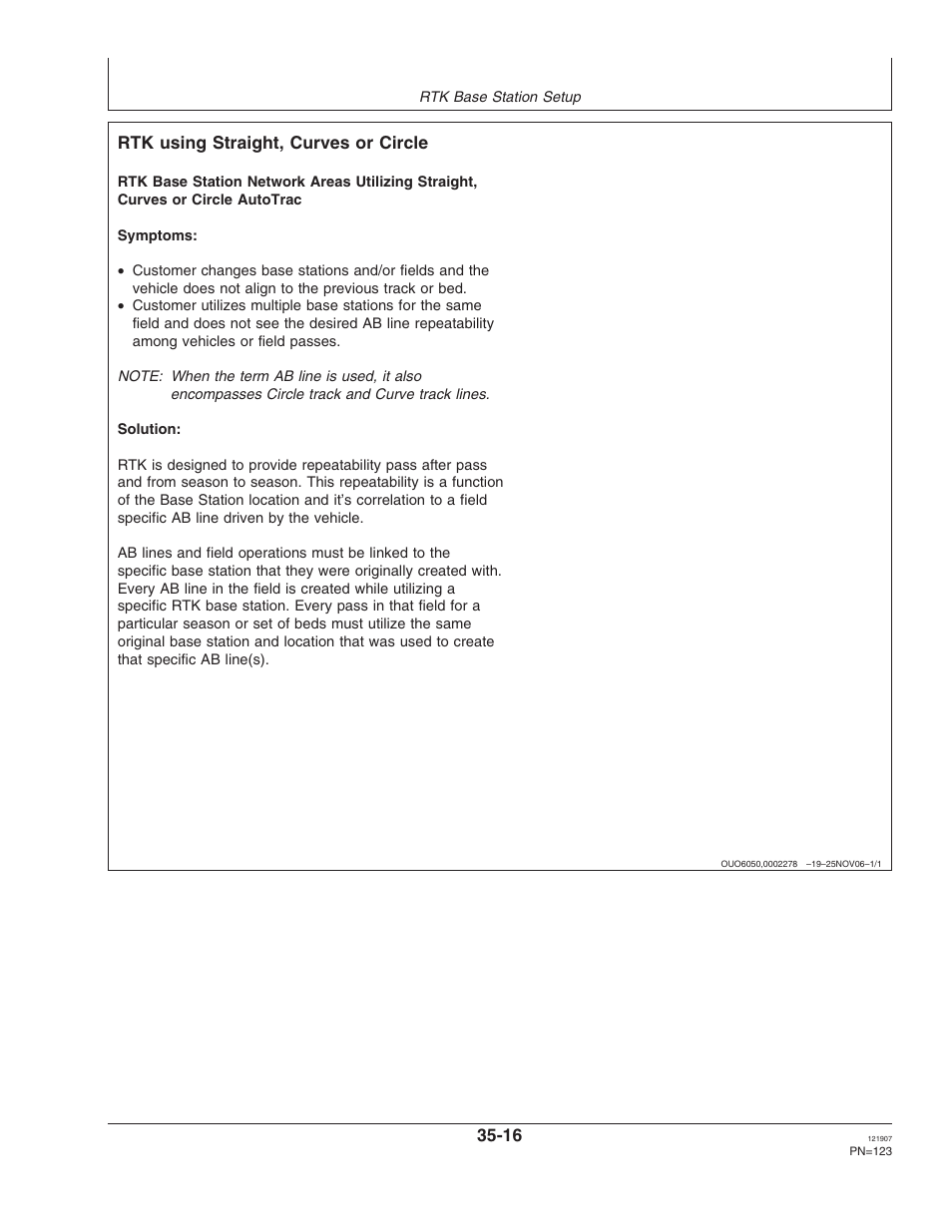 Rtk using straight, curves or circle | John Deere OMPC20964 User Manual | Page 123 / 158