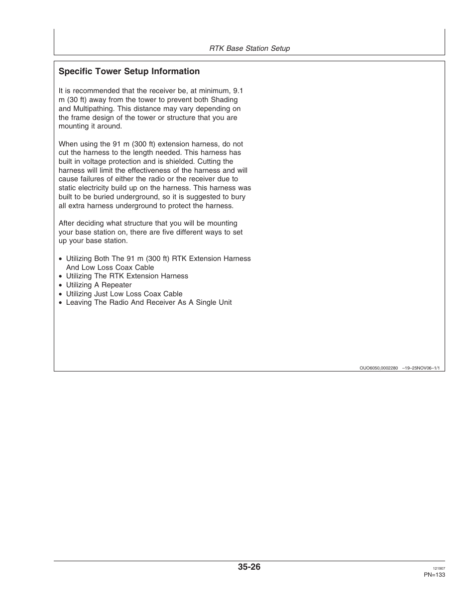 Specific tower setup information | John Deere OMPC20964 User Manual | Page 133 / 158