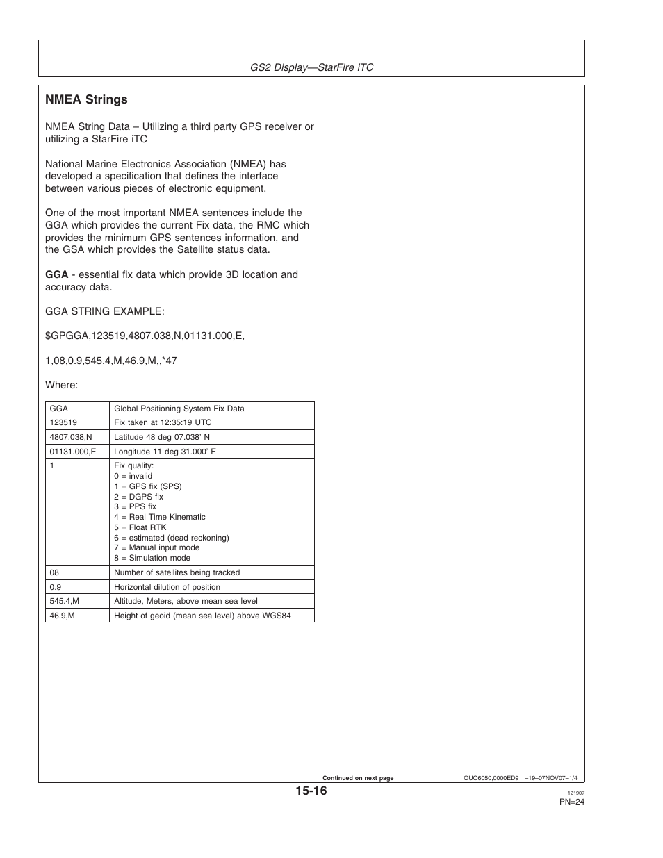 Nmea strings | John Deere OMPC20964 User Manual | Page 24 / 158