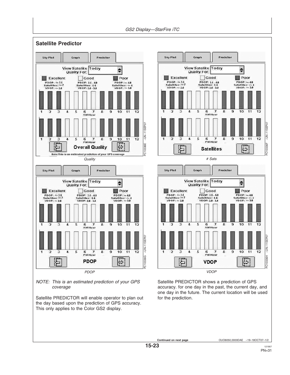 Satellite predictor | John Deere OMPC20964 User Manual | Page 31 / 158