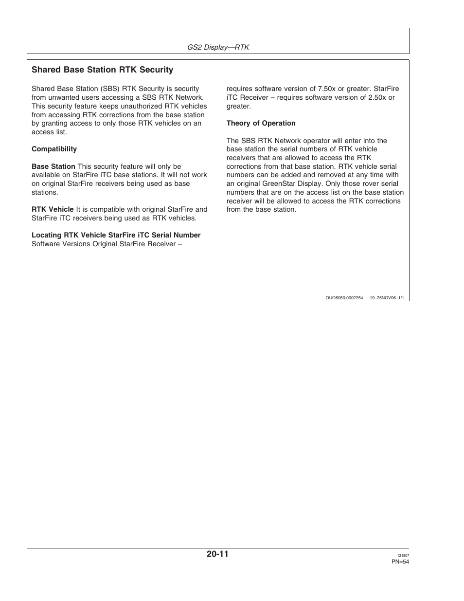 Shared base station rtk security | John Deere OMPC20964 User Manual | Page 54 / 158