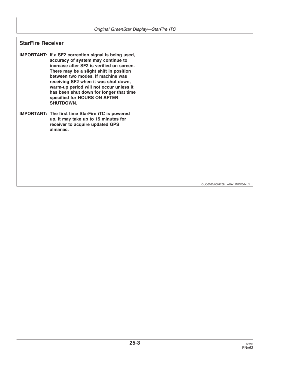 Starfire receiver | John Deere OMPC20964 User Manual | Page 62 / 158