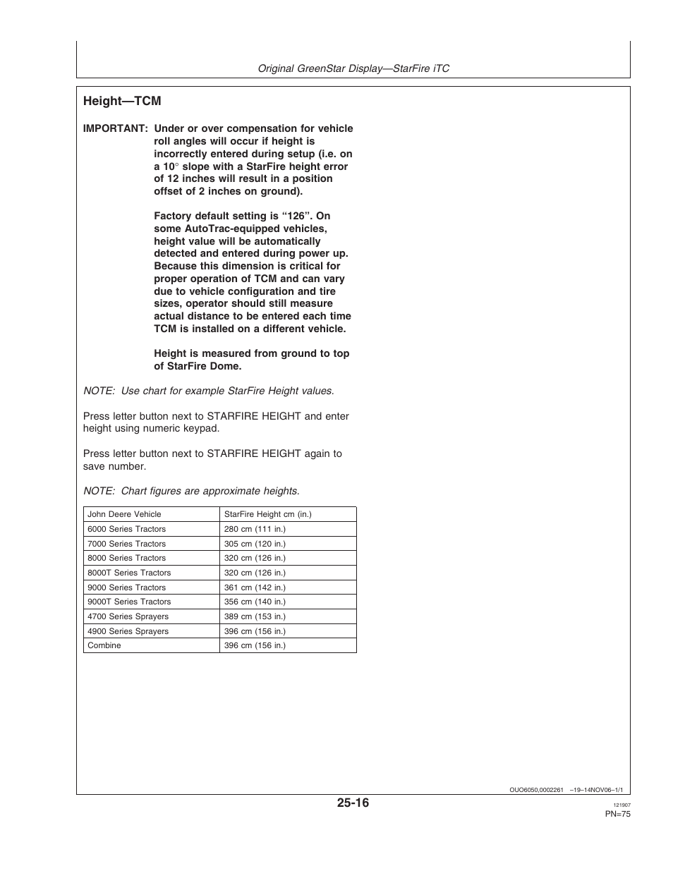 Height, Height—tcm | John Deere OMPC20964 User Manual | Page 75 / 158