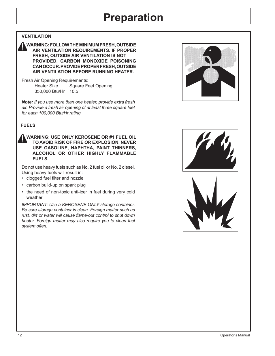 Preparation | John Deere AC-350 User Manual | Page 12 / 84