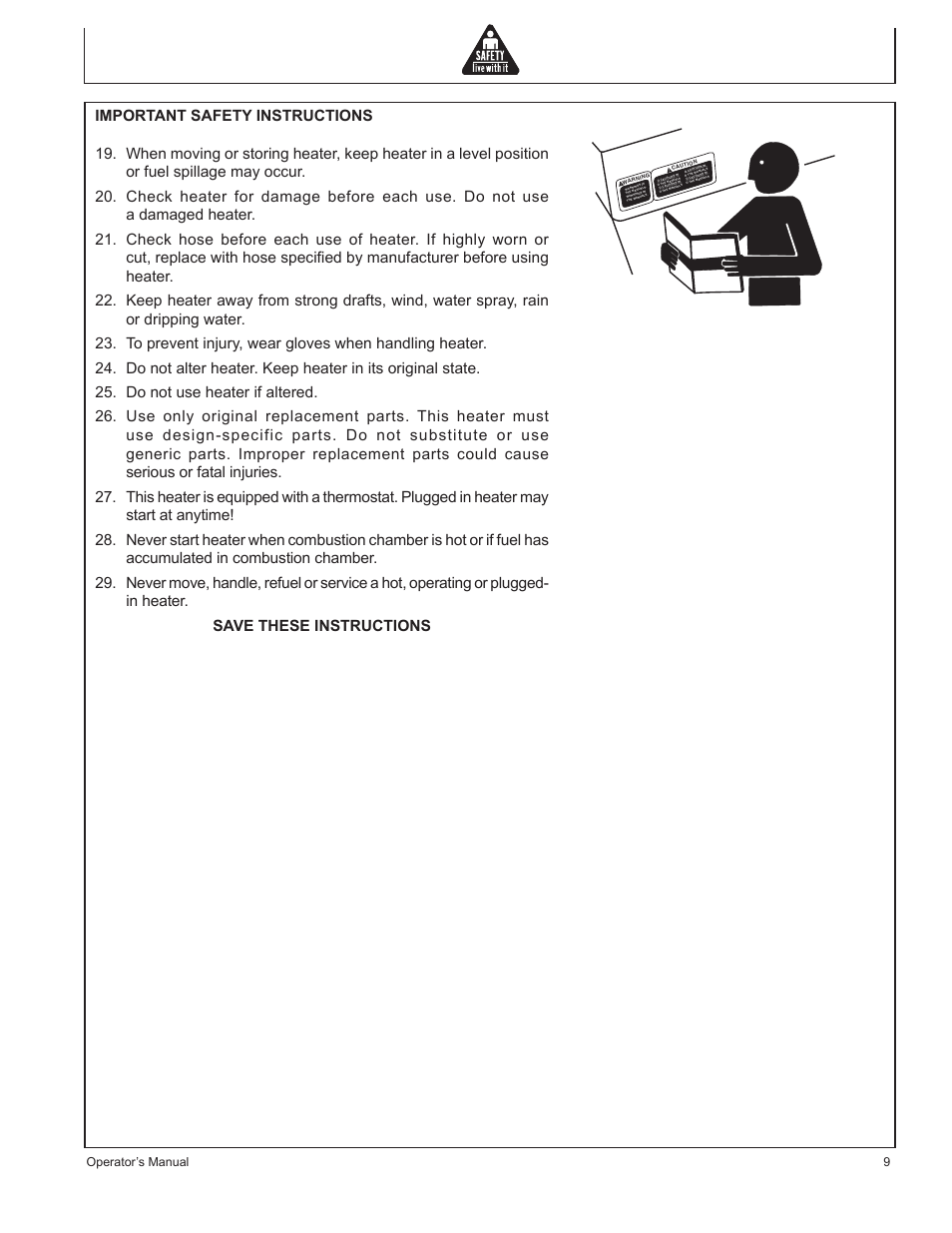 Operator’s manual 9 | John Deere AC-350 User Manual | Page 9 / 84