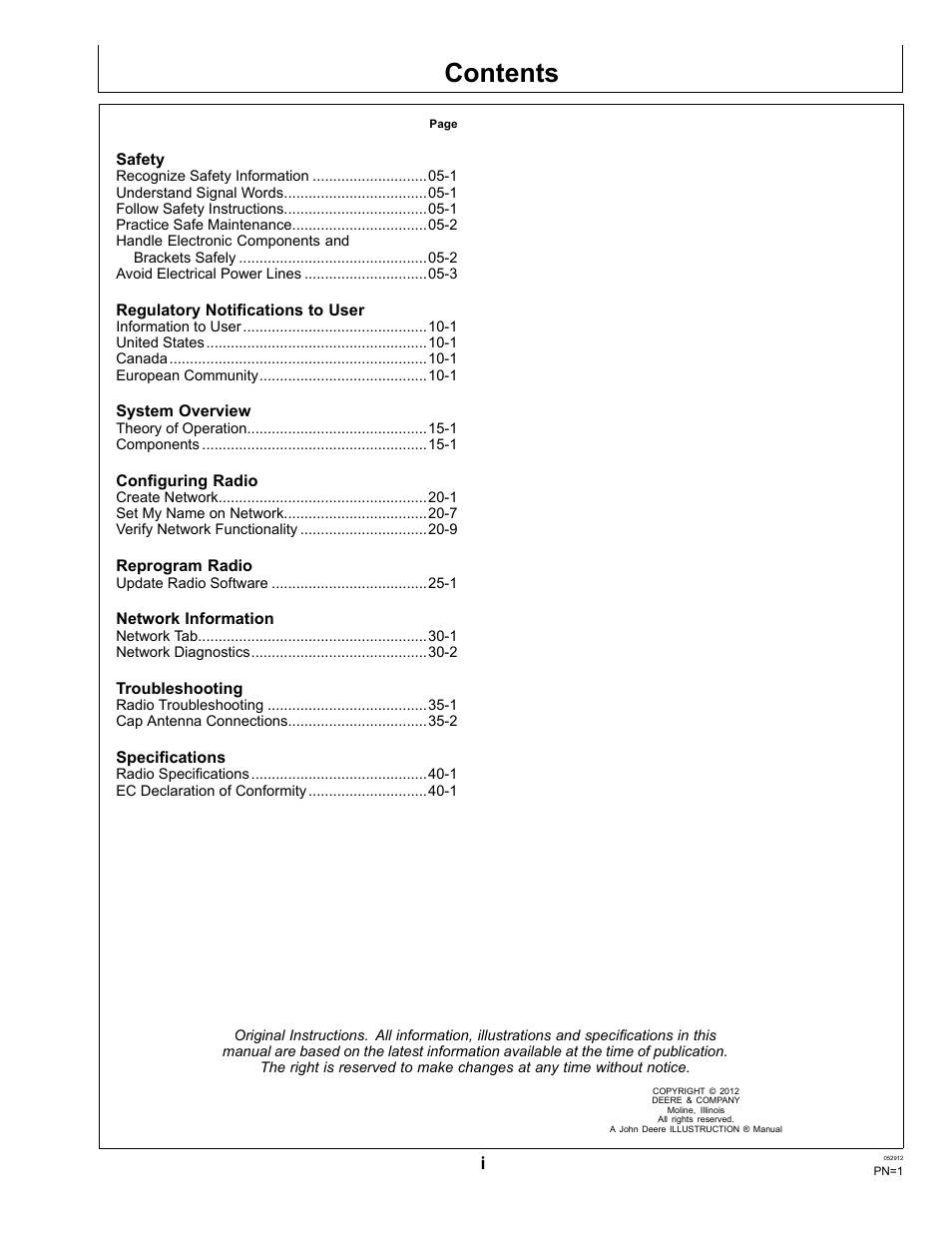 John Deere OMPFP12436 User Manual | Page 3 / 36
