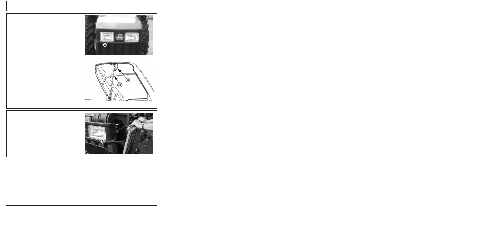 Opening hood, Removing side screens, Service | John Deere 5103E User Manual | Page 131 / 194