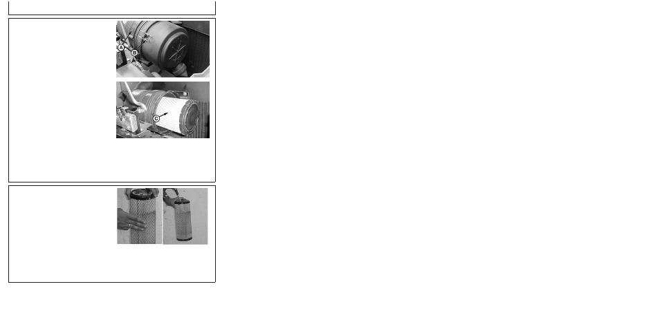 Removing primary air cleaner element, Cleaning primary element | John Deere 5103E User Manual | Page 135 / 194