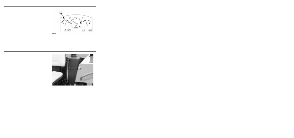 Watch fuel level, Watch fuel level (5103e tractor) | John Deere 5103E User Manual | Page 42 / 194