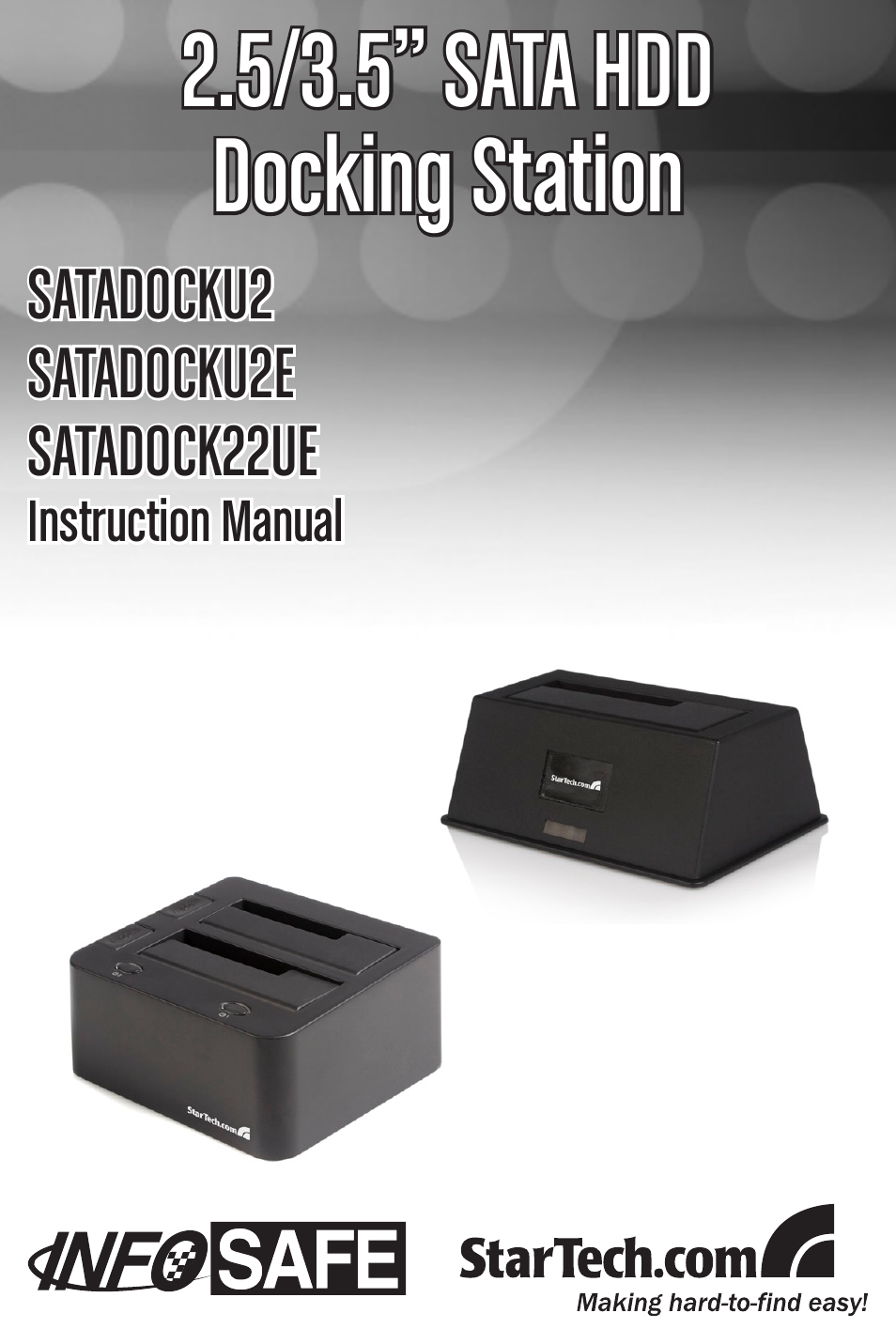 StarTech.com SATADOCKU2 User Manual | 15 pages