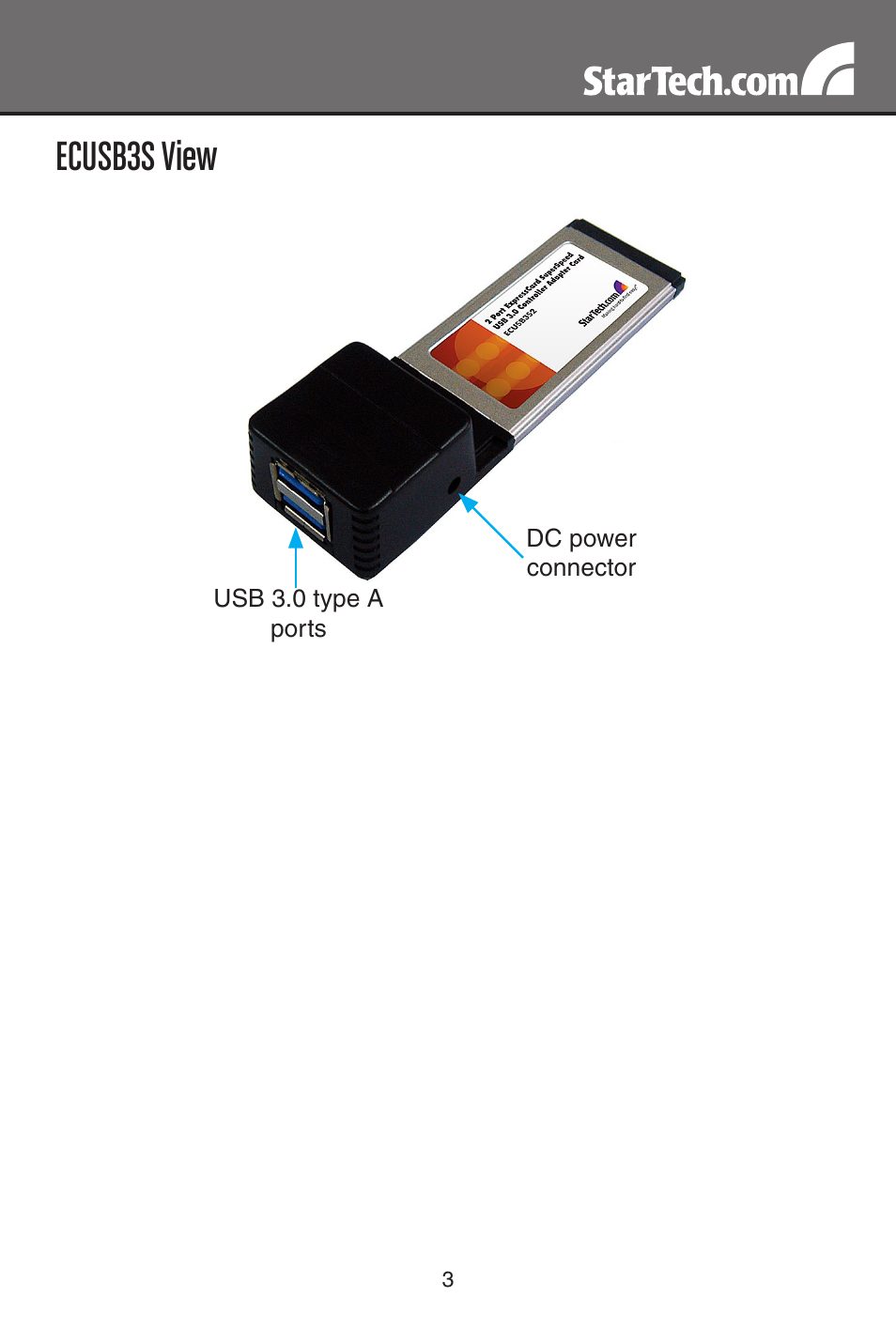 Ecusb3s view | StarTech.com SATDOCKU3S User Manual | Page 6 / 15