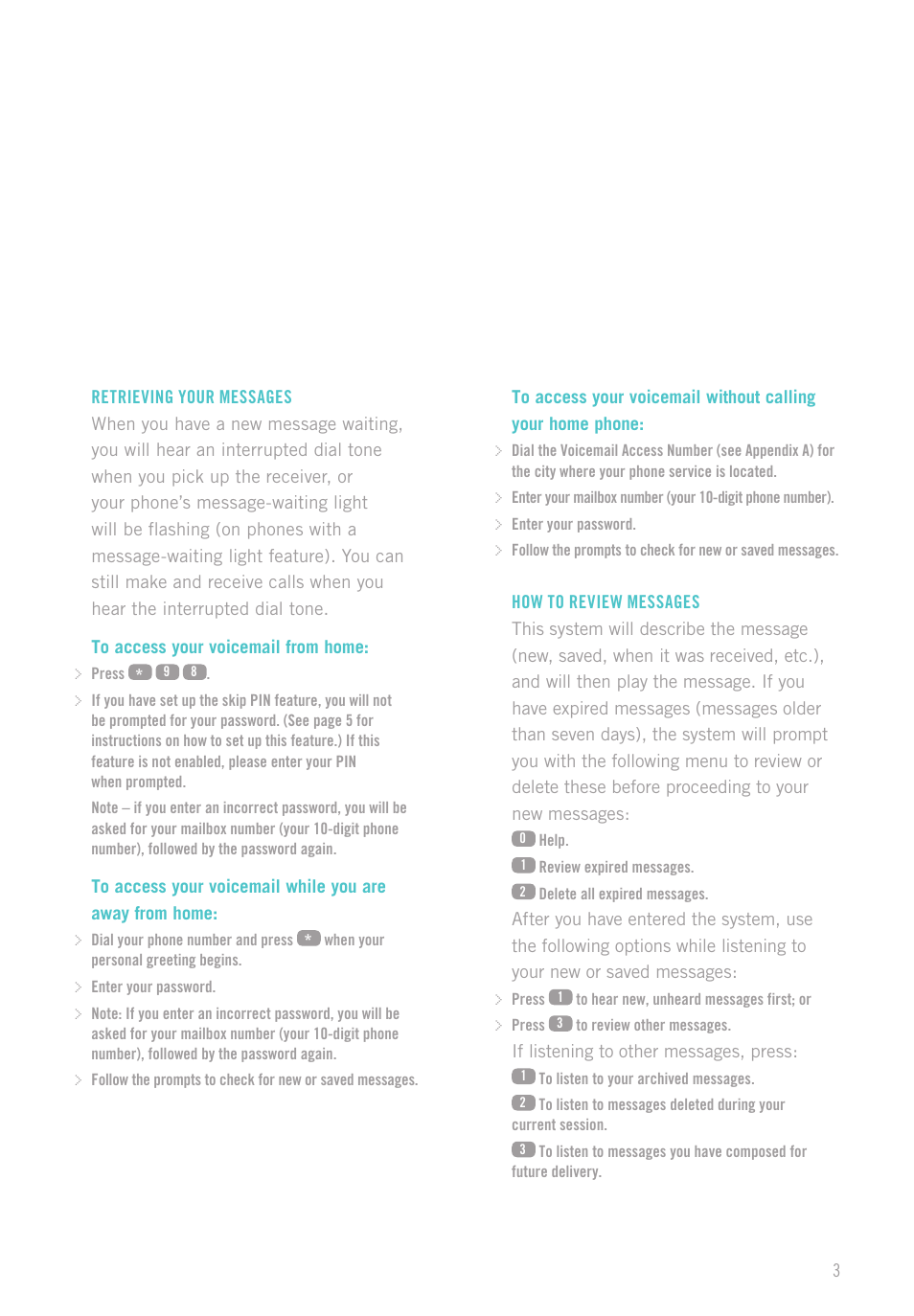 Shaw digital Phone User Manual | Page 5 / 20