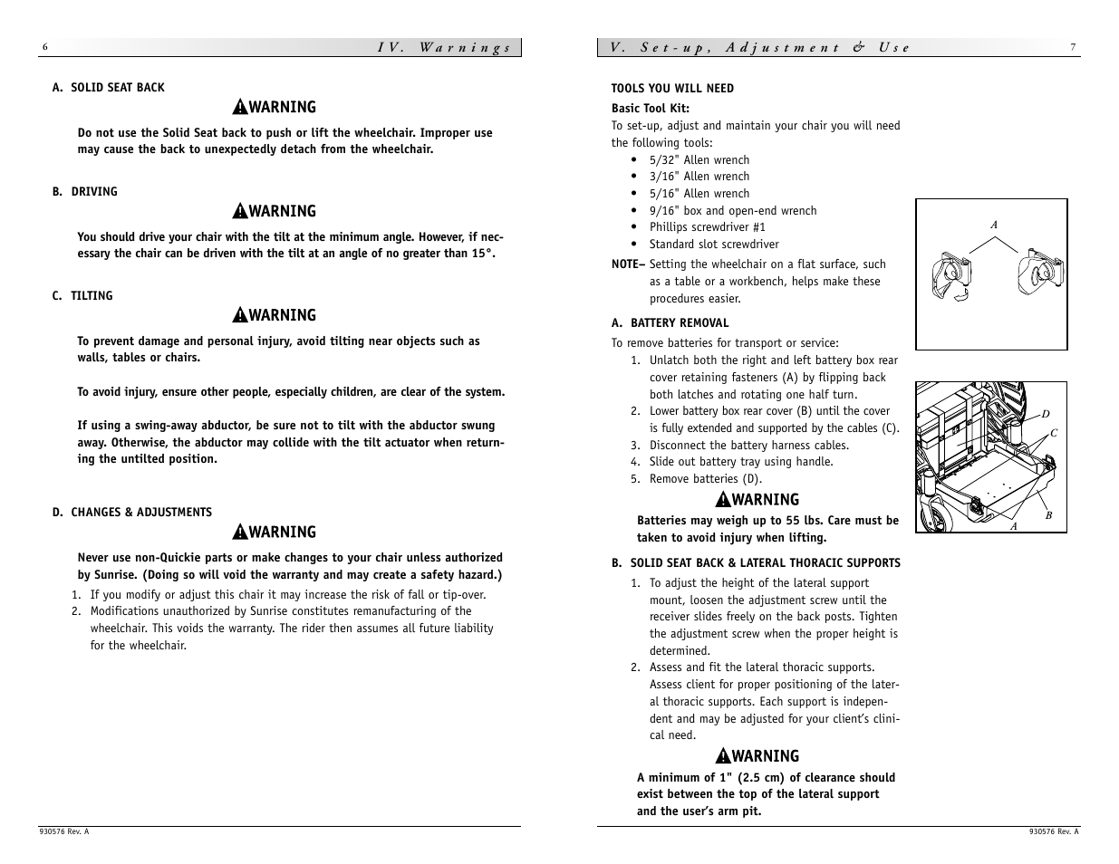 Sunrise Medical Quickie S-646 User Manual | Page 4 / 9