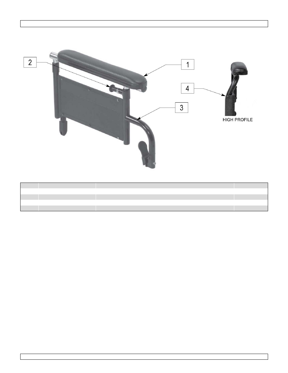 Flip-back armrest height adjustable full | Sunrise Medical Breezy Ultra 4 User Manual | Page 32 / 35