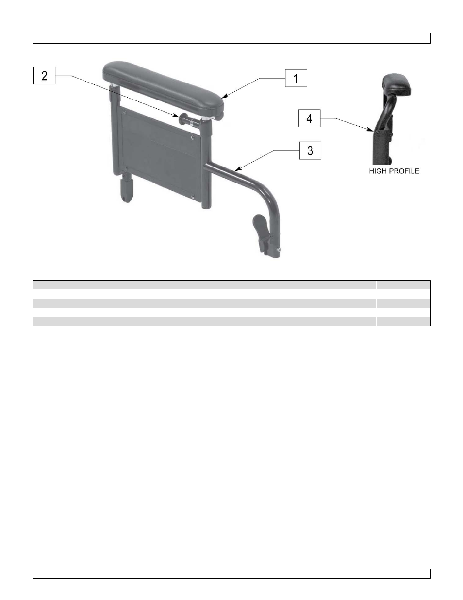 Flip-back armrest height adjustable desk, Accessories | Sunrise Medical Breezy Ultra 4 User Manual | Page 33 / 35
